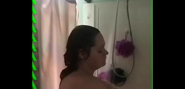  Drunk Son Spying on mom in the shower